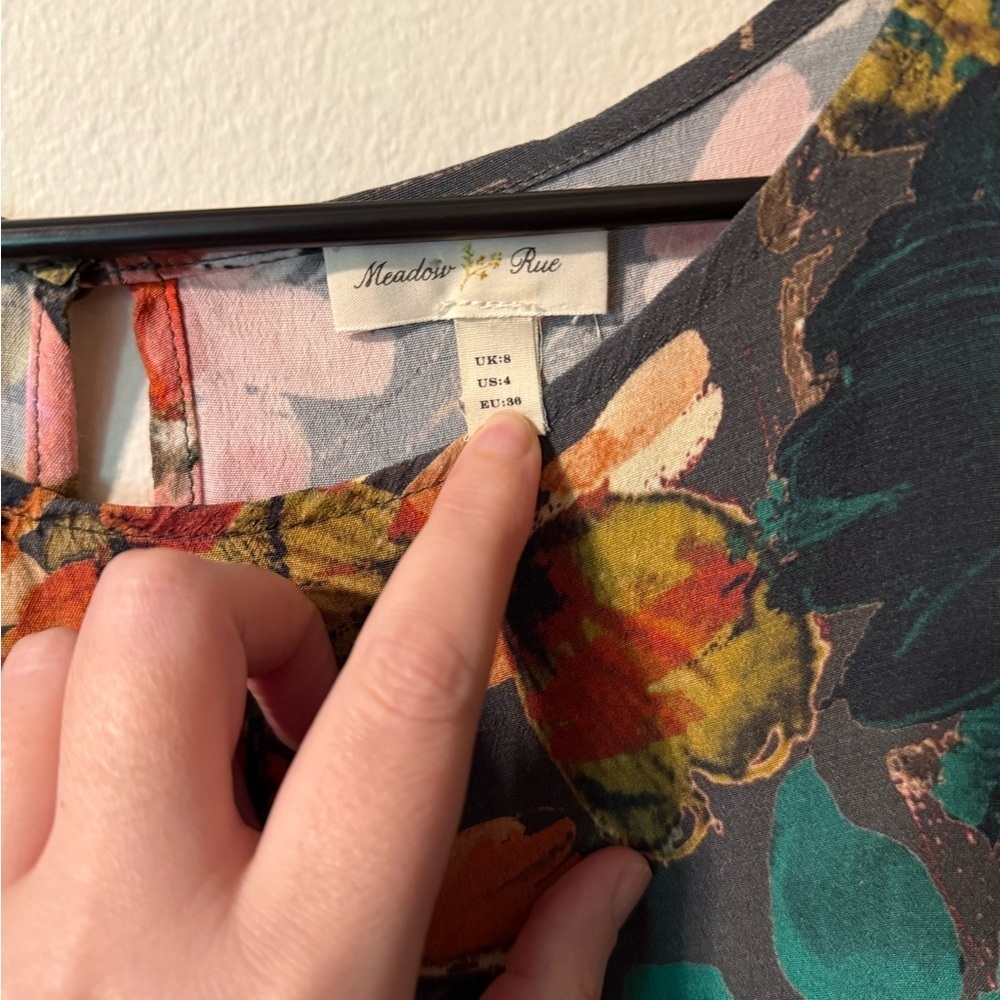 Meadow Rue Floral Blouse - Multicolor - Picture 6 of 7